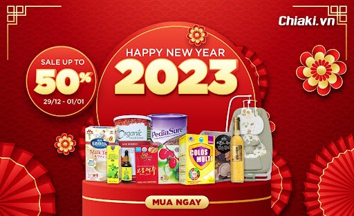 Happy New Year 2023 Tại Chiaki.vn - Giảm Tới 50%