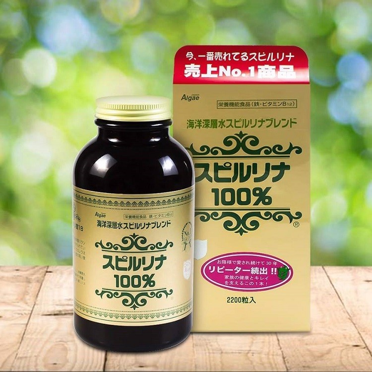 Tảo xoắn Spirulina Nhật Bản 100%