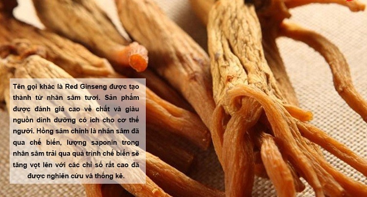 Hồng sâm có nhiều công dụng