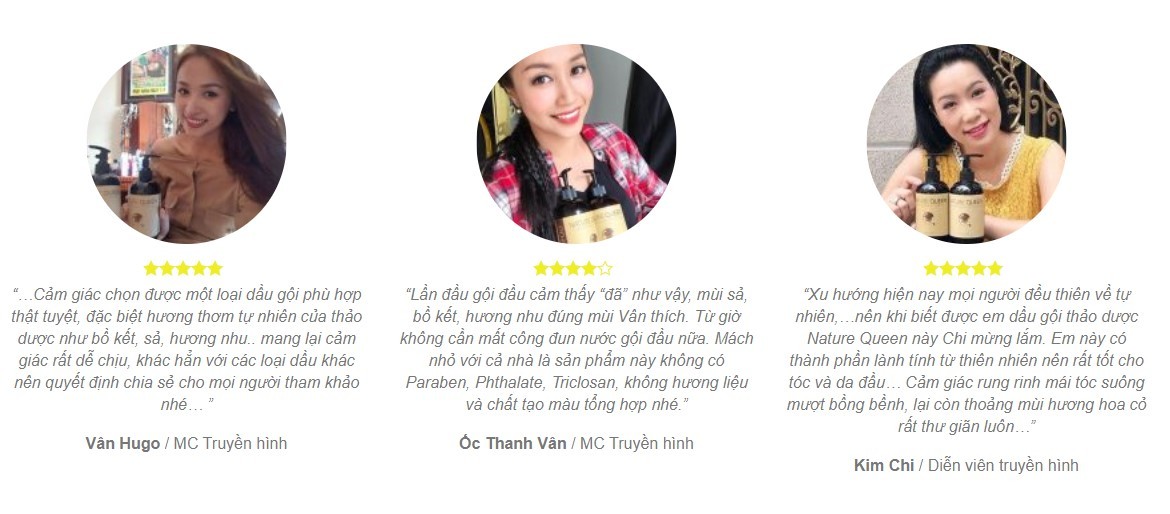 Review dầu gội Nature Queen' alt=
