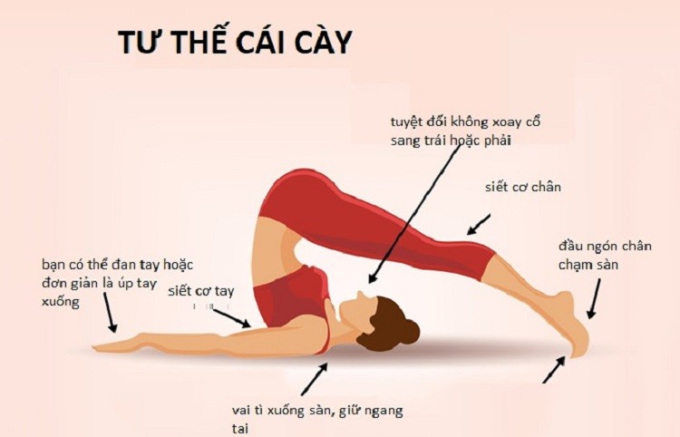 duỗi hai chân qua đầu