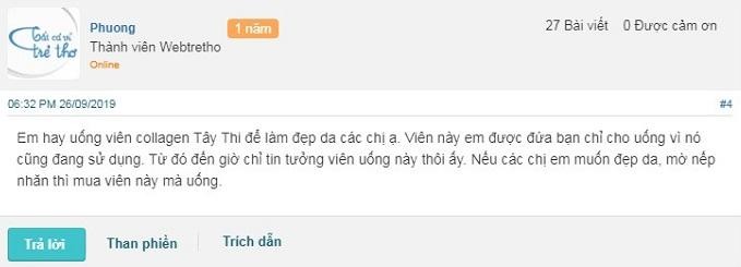 Viên uống Collagen Tây Thi review từ người dùng Phuong phần hồi về viên uống collagen tây thi, viên uống collagen tây thi có tốt không, dụng collagen tây thi có tốt không, collagen tay thi dung tot khong, sản phẩm collagen tây thi có tốt không, collagen tây thi có tốt không, viên uống collagen tây thi review, viên uống tây thi làm đẹp da, mỹ phẩm tây thi có tốt không, viên uống đẹp da collagen tây thi có tốt không, kem dưỡng da collagen tây thi review, đã ai dùng bộ mỹ phẩm tây thi chưa, dùng collagen tây thi có tốt không, kem dưỡng da tây thi review, viên uống collagen tây thi, collagen tây thi, collagen tay thi, viên uống tây thi, bộ sản phẩm tây thi, viên uống collagen tây thi tốt không, kem dưỡng da tây thi có tốt không, serum collagen tây thi, mua bộ mỹ phẩm tây thi ở đâu, Kem dưỡng Collagen Tây Thi có tốt không, Viên uống Collagen Tây Thi bao nhiêu tiền