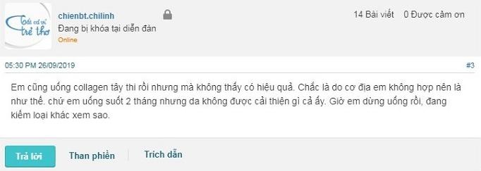 Viên uống Collagen Tây Thi review từ người dùng trên webtretho phần hồi về viên uống collagen tây thi, viên uống collagen tây thi có tốt không, dụng collagen tây thi có tốt không, collagen tay thi dung tot khong, sản phẩm collagen tây thi có tốt không, collagen tây thi có tốt không, viên uống collagen tây thi review, viên uống tây thi làm đẹp da, mỹ phẩm tây thi có tốt không, viên uống đẹp da collagen tây thi có tốt không, kem dưỡng da collagen tây thi review, đã ai dùng bộ mỹ phẩm tây thi chưa, dùng collagen tây thi có tốt không, kem dưỡng da tây thi review, viên uống collagen tây thi, collagen tây thi, collagen tay thi, viên uống tây thi, bộ sản phẩm tây thi, viên uống collagen tây thi tốt không, kem dưỡng da tây thi có tốt không, serum collagen tây thi, mua bộ mỹ phẩm tây thi ở đâu, Kem dưỡng Collagen Tây Thi có tốt không, Viên uống Collagen Tây Thi bao nhiêu tiền