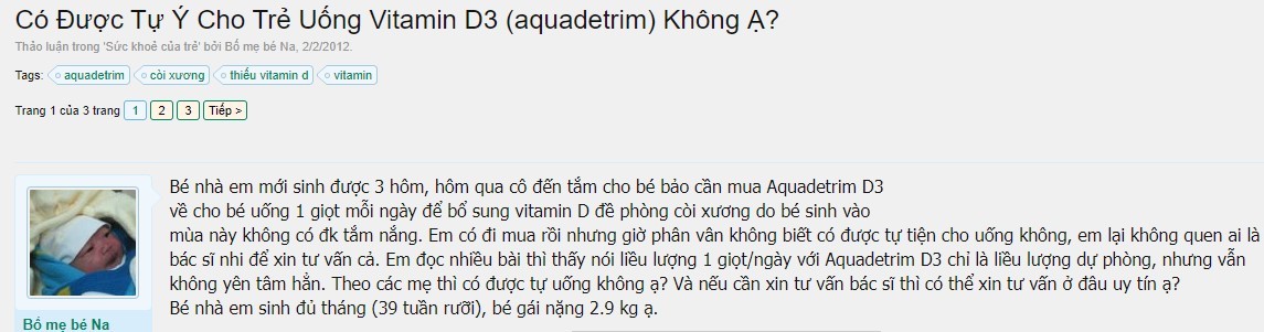 Cách dùng Aquadetrim Vitamin D3 cho trẻ sơ sinh cách dùng Aquadetrim Vitamin D3 cho trẻ sơ sinh, vitamin d3 Aquadetrim mở nắp dùng được bao lâu, Aquadetrim Vitamin D3 uống như thế nào, vitamin d3 Aquadetrim gây biếng an, Aquadetrim Vitamin D3 có tốt không, Aquadetrim vitamin d, Aquadetrim Vitamin D3 có tác dụng gì, Aquadetrim Vitamin D3 lọ 10ml, thuốc Aquadetrim d3, Aquadetrim Vitamin D3 cách dùng, vitamin d3 Aquadetrim mở nắp dùng trong bao lâu