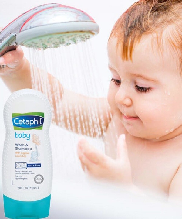 sữa tắm cetaphil cho bé, cetaphil tắm gội cho bé