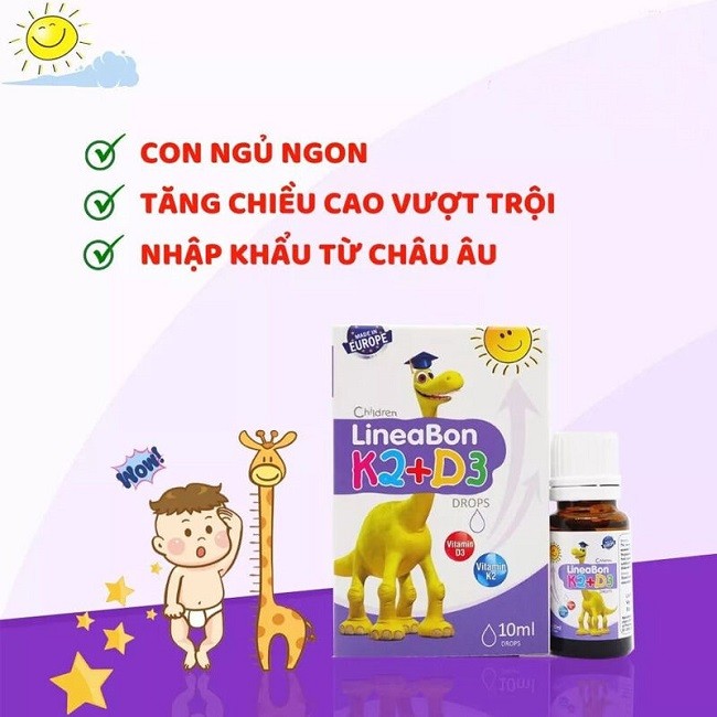 Công dụng của Lineabon K2+D3
